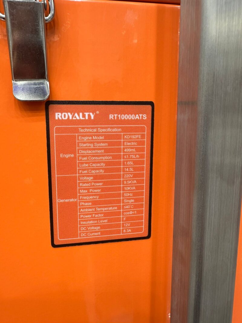 موتور برق بنزینی 10 کیلووات رویالیتی ROYALTY – ساخت ژاپن