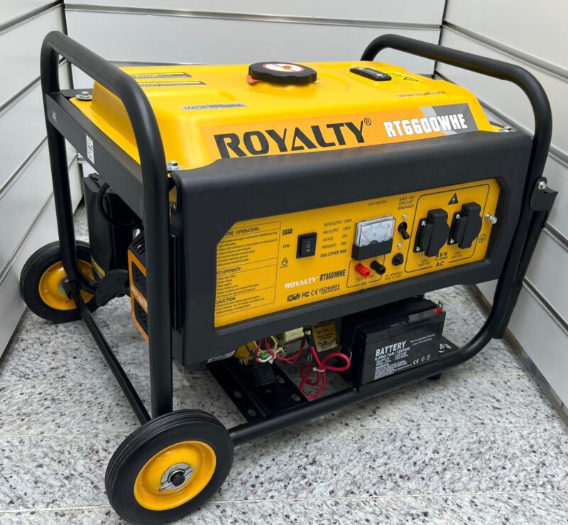 موتور برق 4 کیلو وات بنزینی رویالیتی(ROYALTY)برقی و هندلی (ساخت ژاپن)