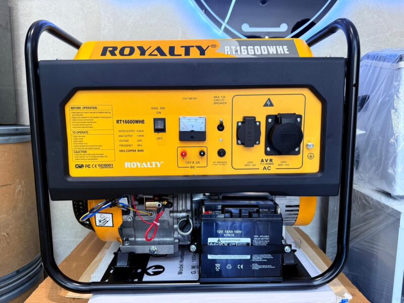 موتور برق 6.5 کیلو وات رویالیتی ROYALTY RT16600WHE